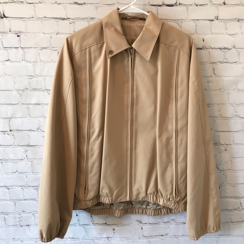 ETIENNE AIGNER Vintage Tan Jacket Size 8 EUC